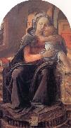 Fra Filippo Lippi Madonna and Child Enthroned Spain oil painting artist
